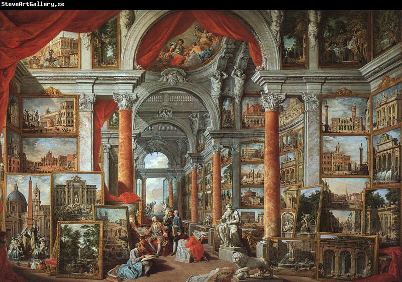 Giovanni Paolo Pannini Picture Gallery with Views of Modern Rome